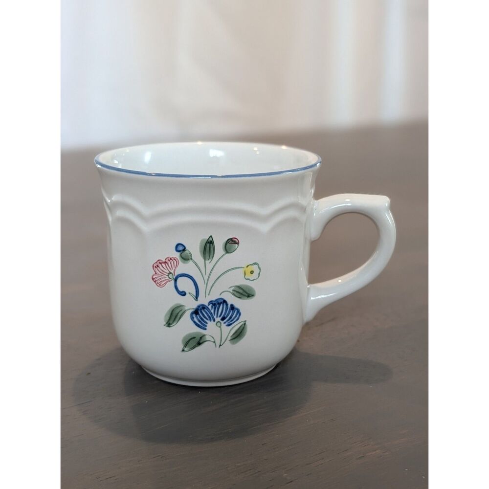 Floral Expressions Stoneware Mugs, Set of 6